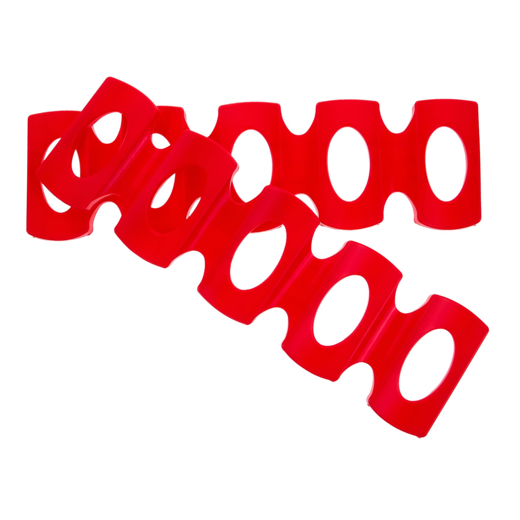 BEBEMOKO 2pcs Silicone Beer Pad Red Beverage Storage Mat for Can Bottle Organizer for Home Party Bar Refrigerator Easy to Holder