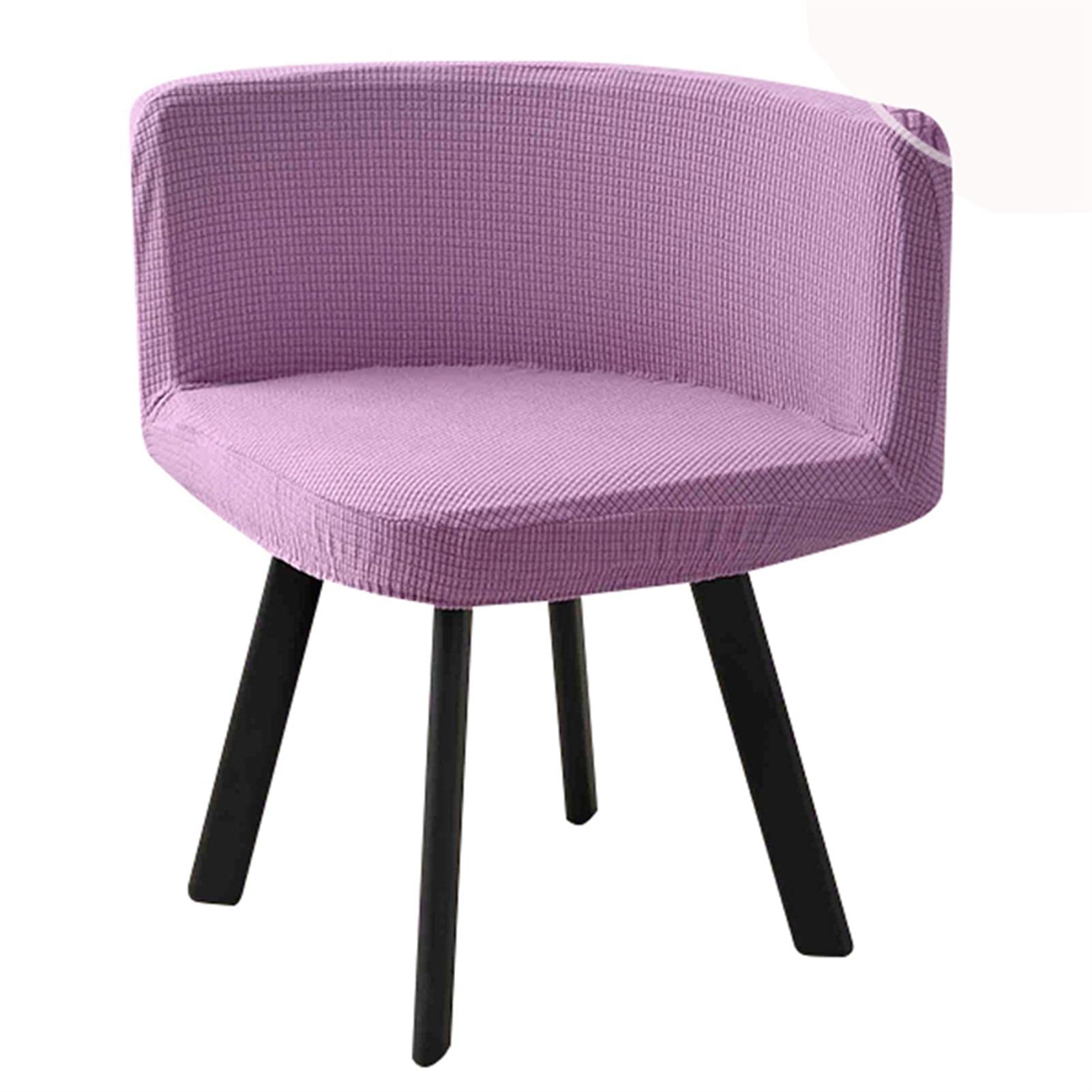 Set di 2 coprisedia elasticizzati e curvi per sedie da ufficio a triangolo rosa, elastici ed eleganti, per sedie da scrivania