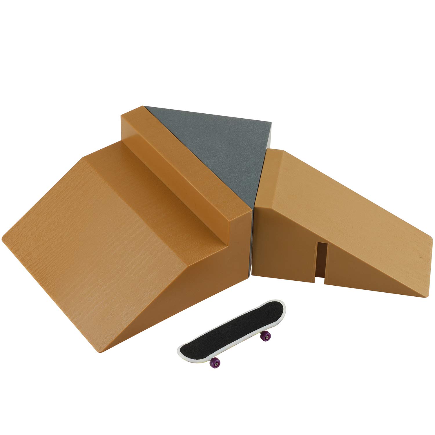 Ideallife Kit Mini Finger Skate Park - Rampes Et Fingerboards Pour Enfants