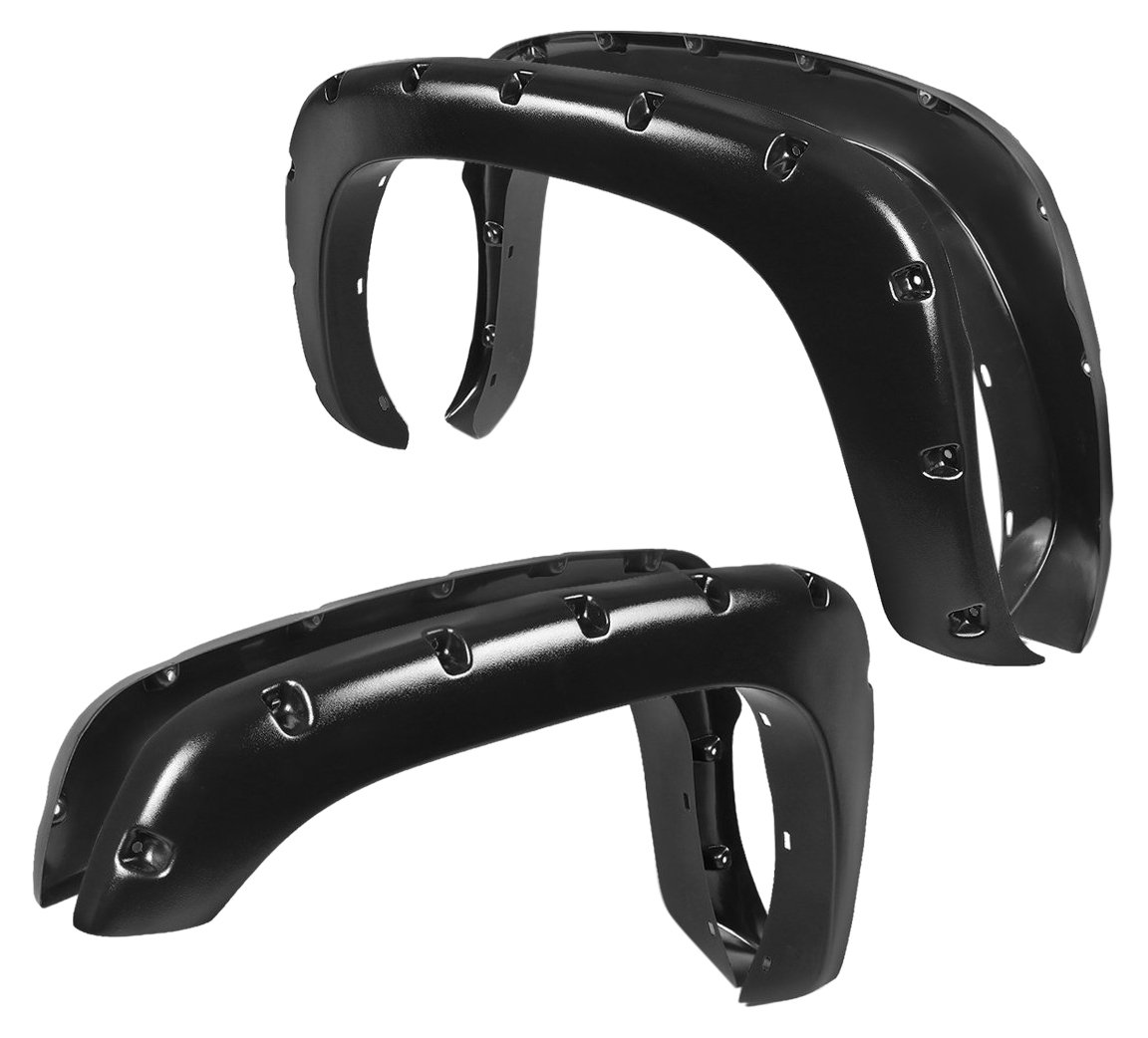 DNA MOTORINGWF-CS99-MBK Side Wheel Fender Flares, Pack of 4