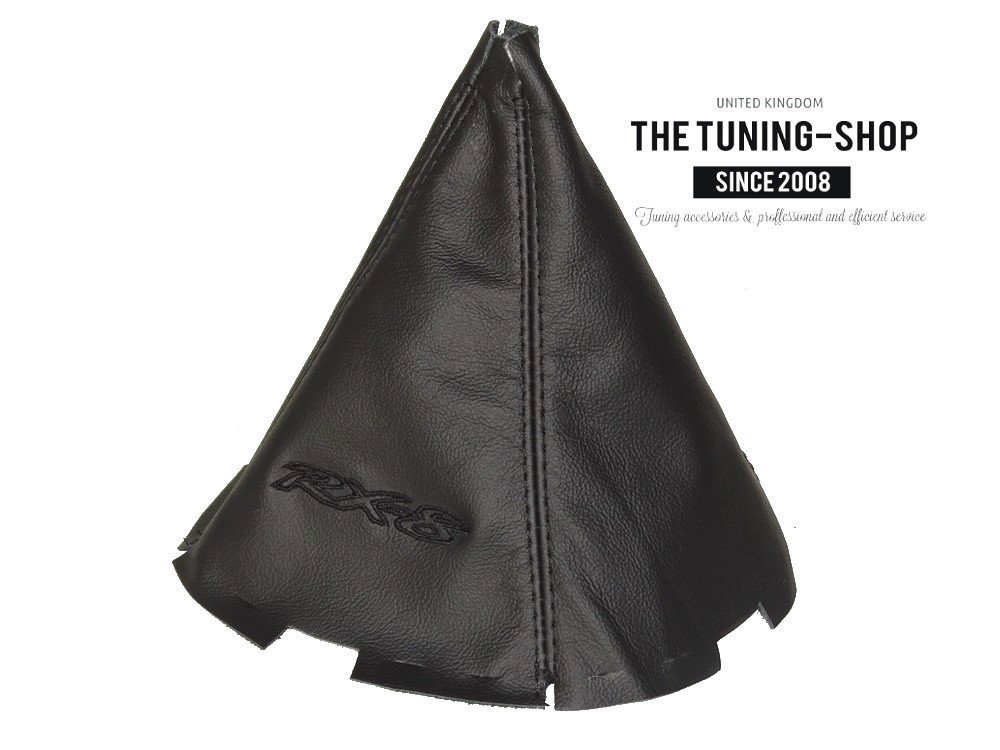 The Tuning-Shop for Mazda Rx-8 2003-12 Manual Shift Boot Leather Black Rx-8