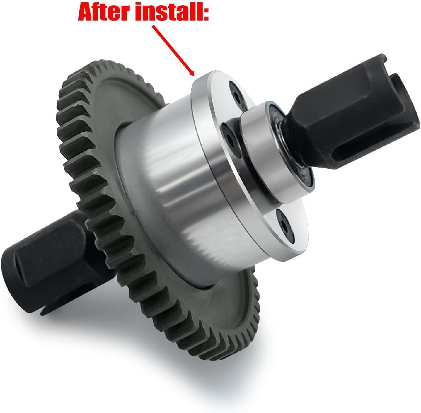 RCLIONS Stainless Steel Differential Case Diff Housing 29mm for 1/8th ARRMA KRATON 6S EXB V6 BLX RC Monster Car Upgrade Parts