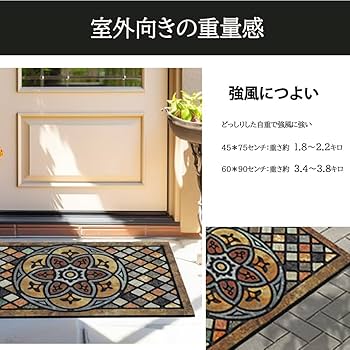 屋外 玄関マット 泥落とし 高級感のある素材とおしゃれなデザイン 楽天市場】玄関マット 屋外 室内 泥落とし 風水 北欧 幾何柄 50