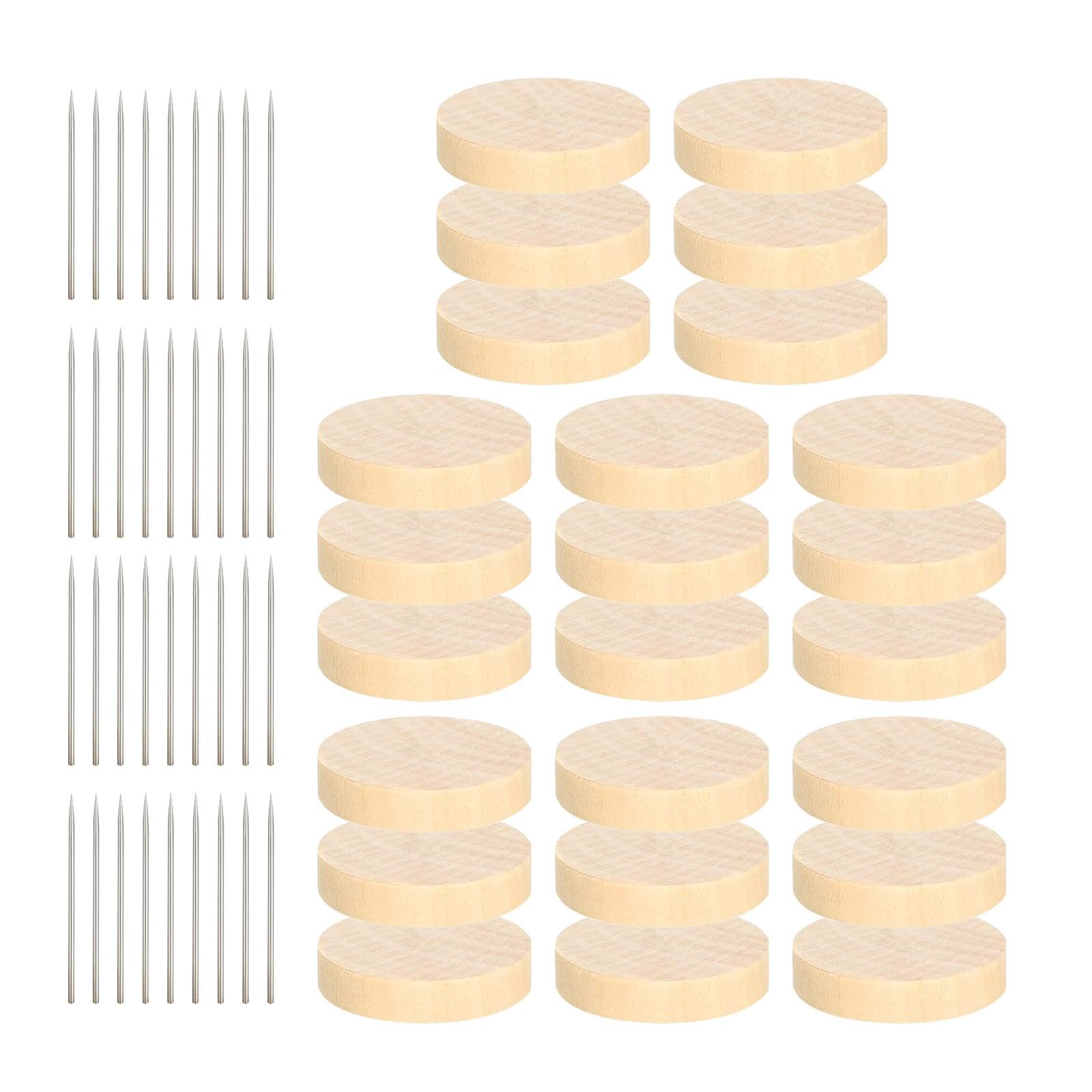 Lot De 24 Supports En Bois Pour Poupées Au Crochet Ou Figurines - Double Ou Simple Aiguille