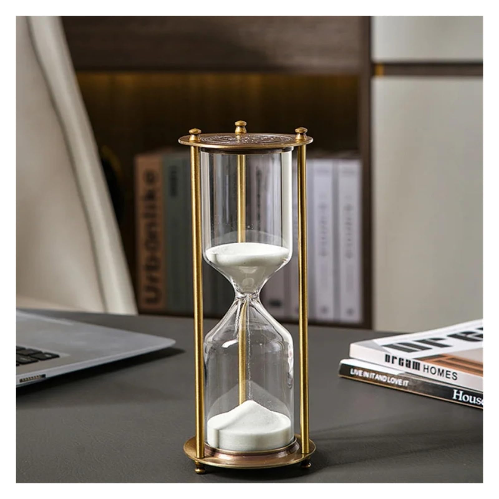 Sanduhr-Timer aus Metall und Glas