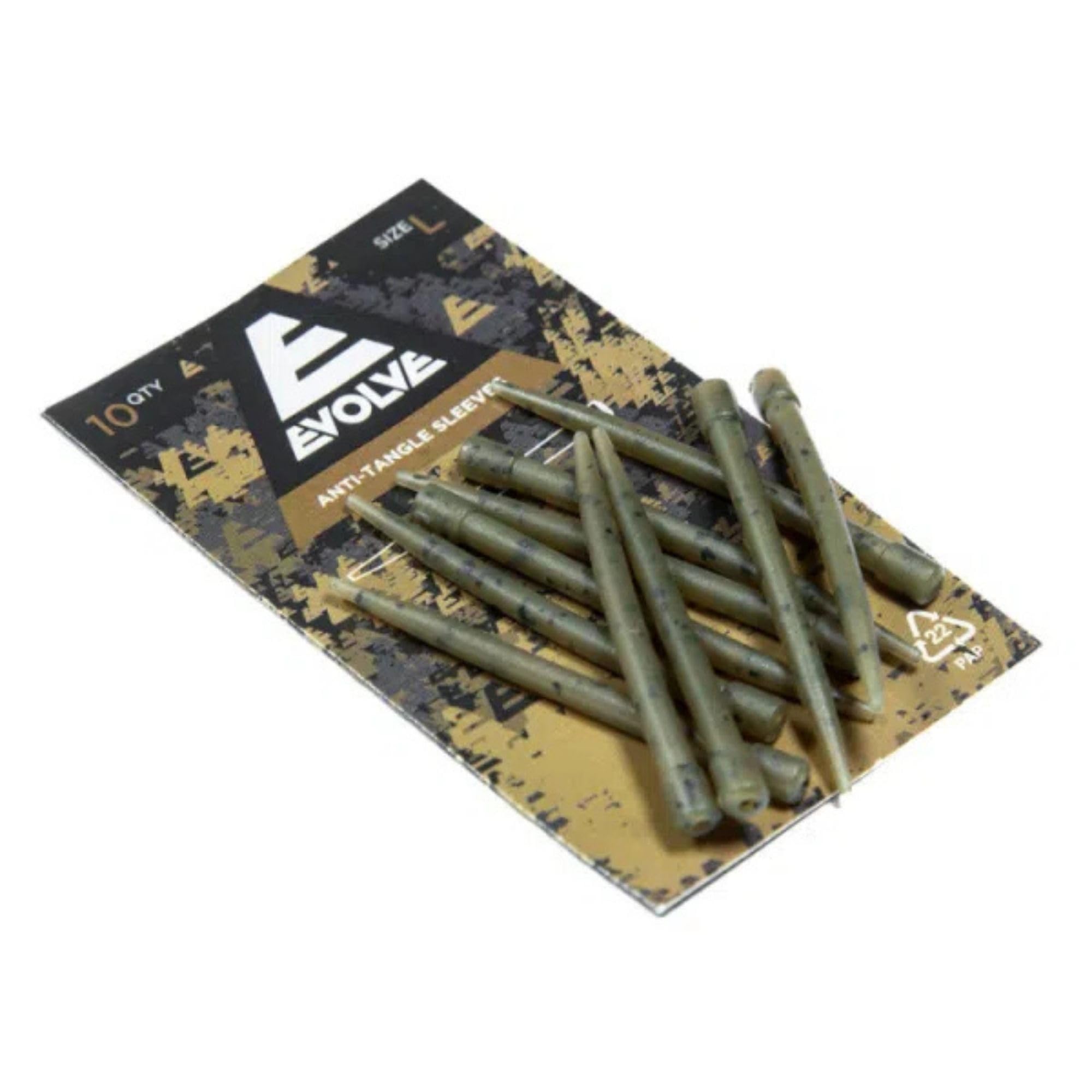 Evolve Tackle Anti-Tangle Sleeves, Long – Carp Fishing Rig Accessory
