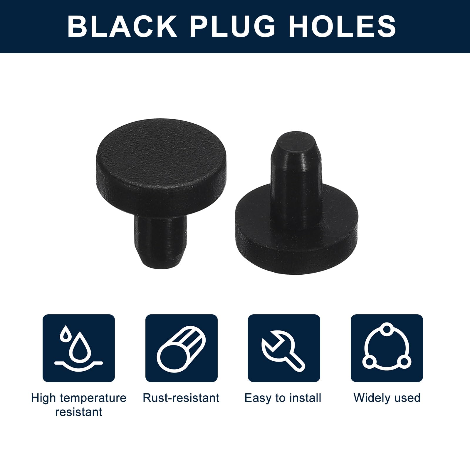 Produktbild von 38x QUARKZMAN Gummistopfen – Runde Silikon-Stopfen Für 2,5–3 Mm Löcher, Wasserdicht, Für Möbel & Rohre – Weiß