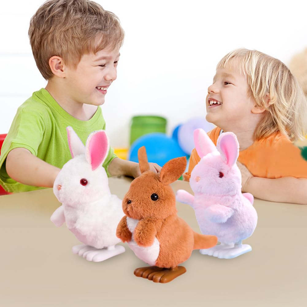 Jouet Oiseau à Remonter En Peluche | Sautillant | Pour Enfants | Plastique Et Peluche | 9x6.5x5.5 Cm