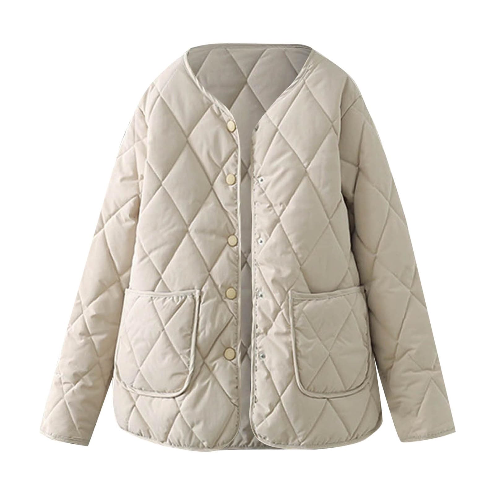 Chaqueta Mujer Abrigo Entretiempo Invierno Cazadora Plumiferos，Chaqueta acolchada corta ligera sin cuello forma mujer algodón moderna abrigo casual diario elegante cálida transpirable fácil combinar