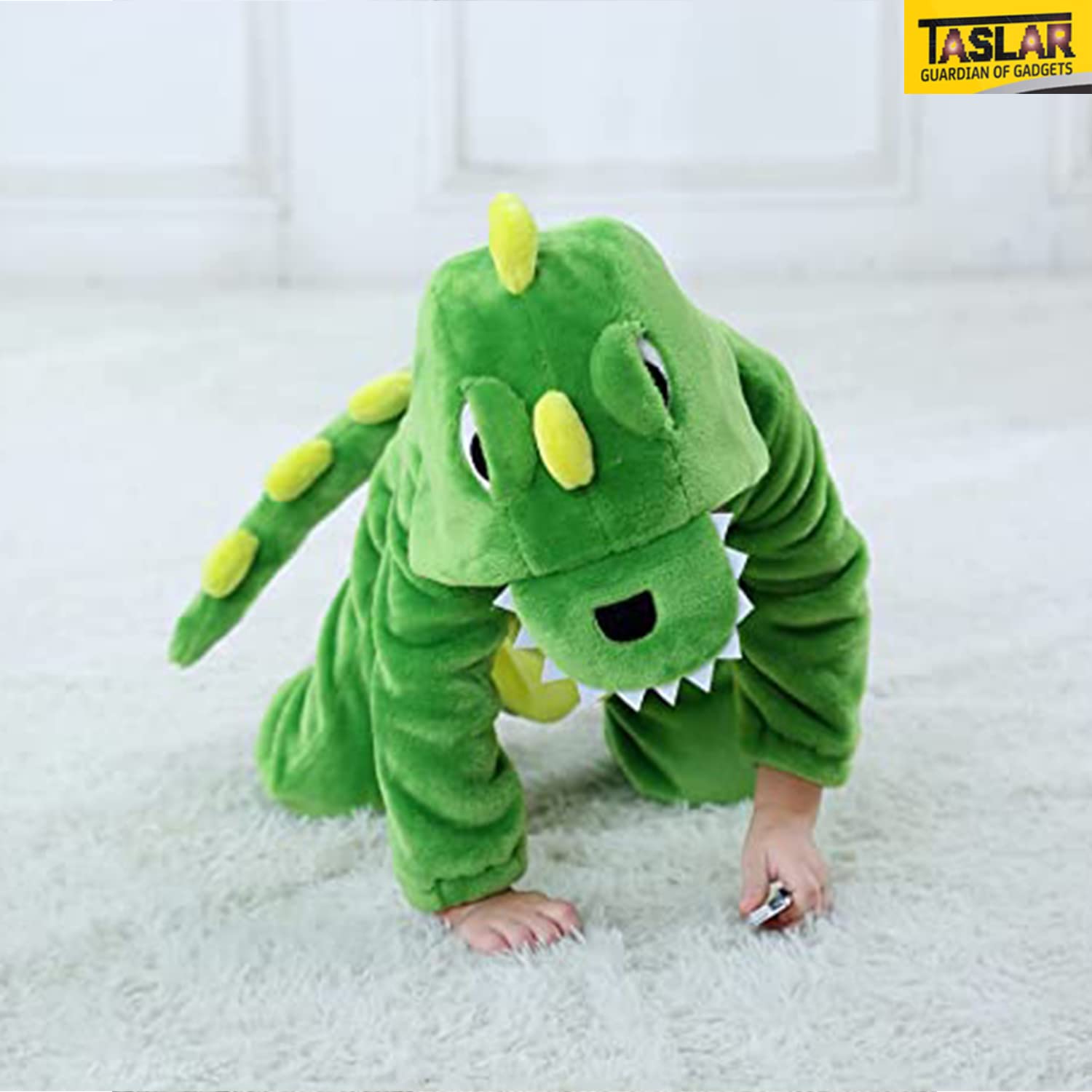 TASLAR Soft Flannel Unisex Baby Infant Kids Costume Jumpsuit Panda Dinosaur Style Cosplay Clothes Bunting Outfits Snowsuit Hooded Romper Outwear 3