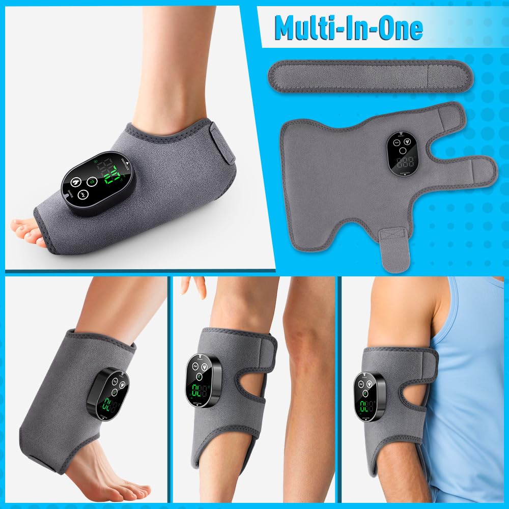4-In-1-Fußmassagegerät, Fussmassagegerät, Foot Massager, Massagegerät | Heating Foot Massager 3 Modi und 6 Wärmestufen für KnöchelFerse, Sohle, Fußgewölbe, Ideal Geschenk für Unisex Eltern