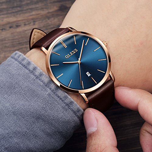 Image of OLEVS Men's Watches Analog Quartz Chronograph Dress Watch Multifunctional Stainsteel Steel Waterproof Classic Original Watch for Man