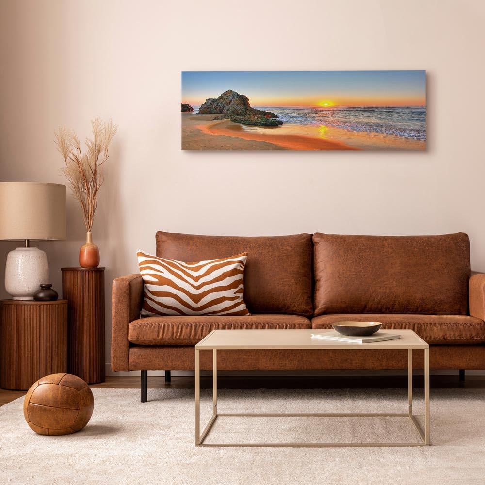 murando Cuadro en Lienzo Paisaje 150x50 cm 1 parte Impresión en Material no Tejido Impresión grande Cuadros para Salon Dormitorios Artística Decoracion de Pared Mar Playa Naturaleza c-B-0334-b-a