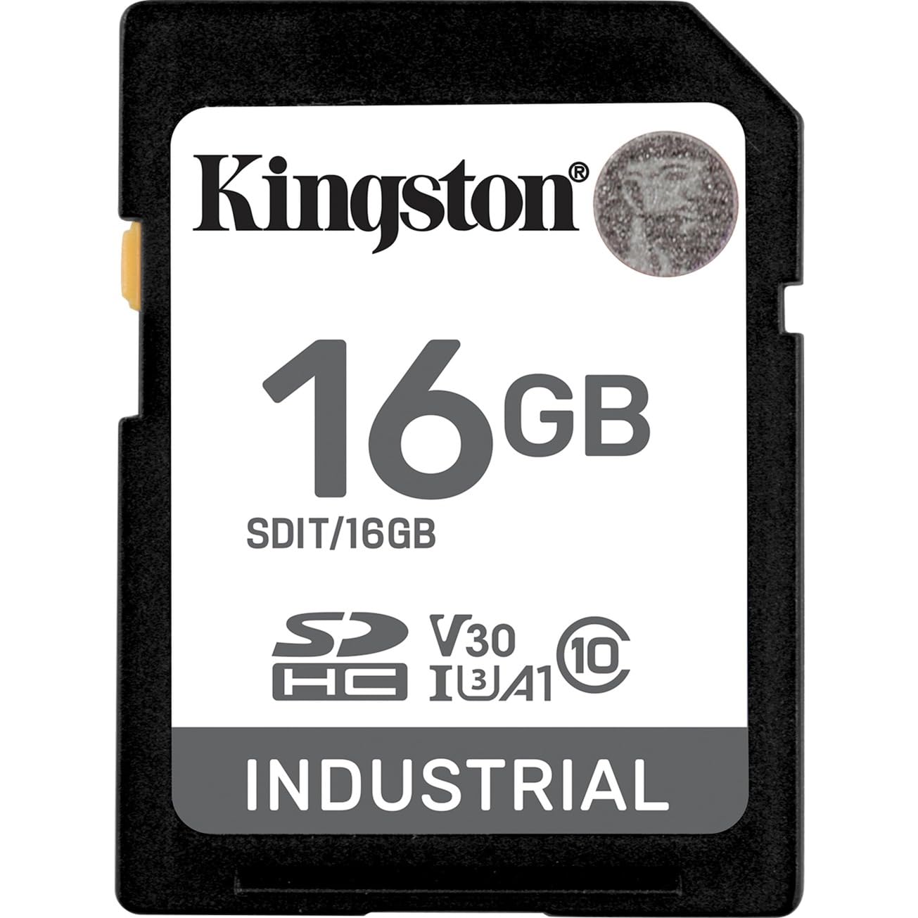 Kingston Industrial SD Card do 100 MB/s, wysoka wytrzymałość, UHS-I U3 V30 A1, (SDIT/16 GB)