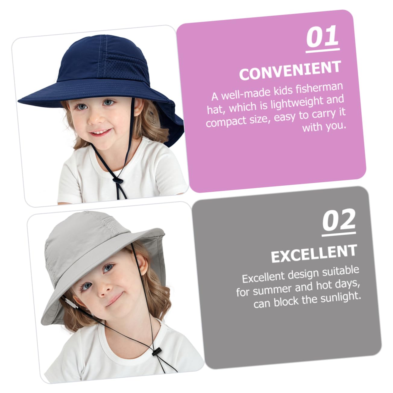 FRCOLOR Sonnenhut Für Sonnenhut Für Babymütze Hüte Für Mädchen Hüte Strandeimer Sommerhut Für Eimerhut Für Baumwolle