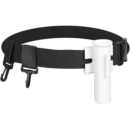 Amazon 釣りファイティングベルト 釣り竿サポーターベルト 調節可能 ロッドホルダー ツールフック搭載 腰ベルト ボート釣り装置タックル Vgeby ロッドベルト