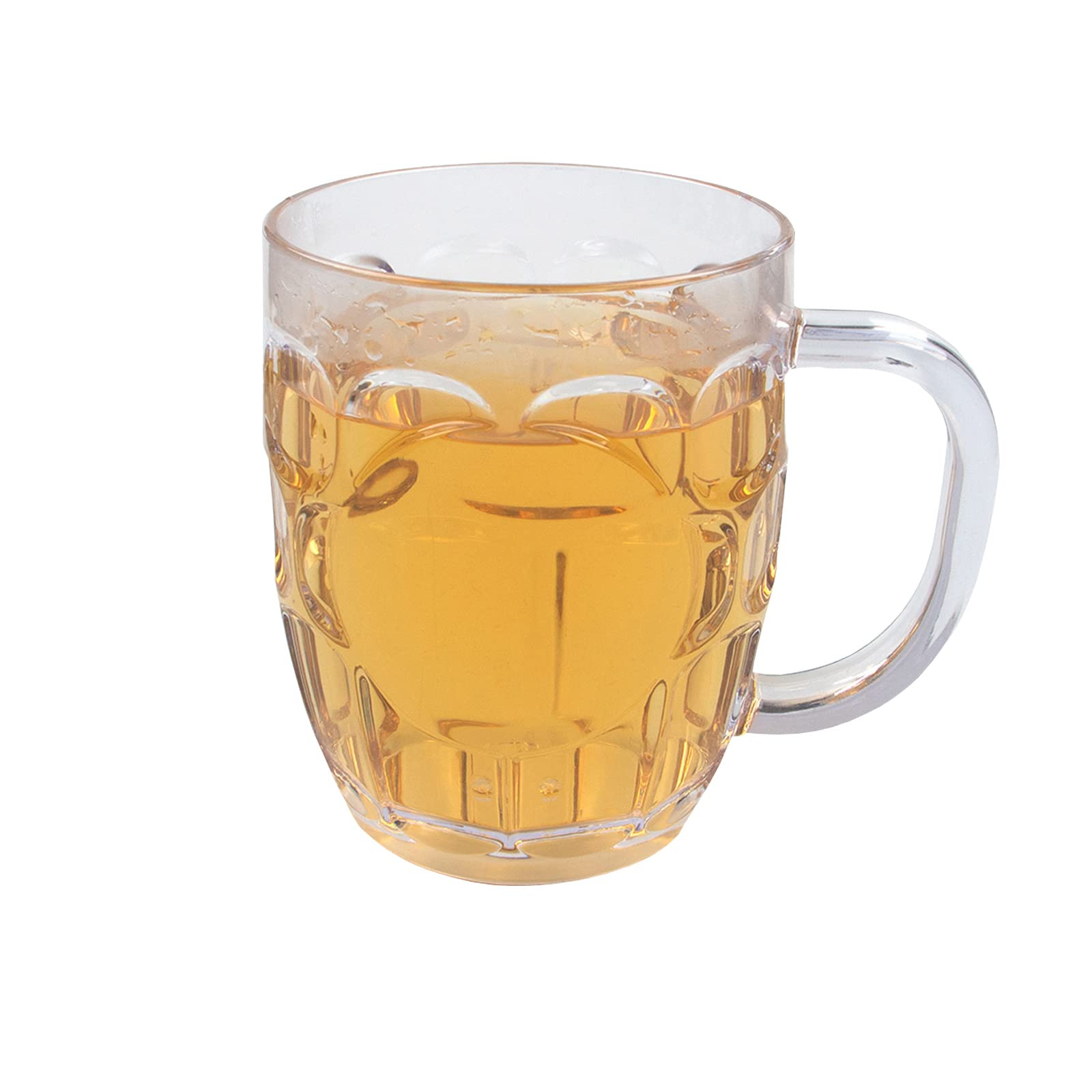 Buy EPLASTORE Mugs Set, Plastic Mugs With Handles, 20 oz Dimple Stein