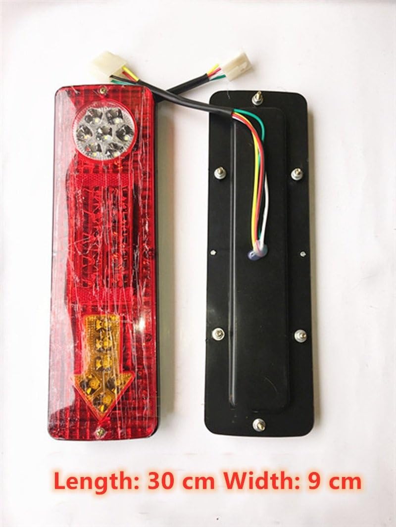 Fanale posteriore LED 2Pcs Fanale Posteriore Posteriore Indicatore Di Direzione Reverse Stop Brake Lamp Auto Car Trailer Caravan Truck Camion Veicolo Elettrico Lampadina Fendinebbia