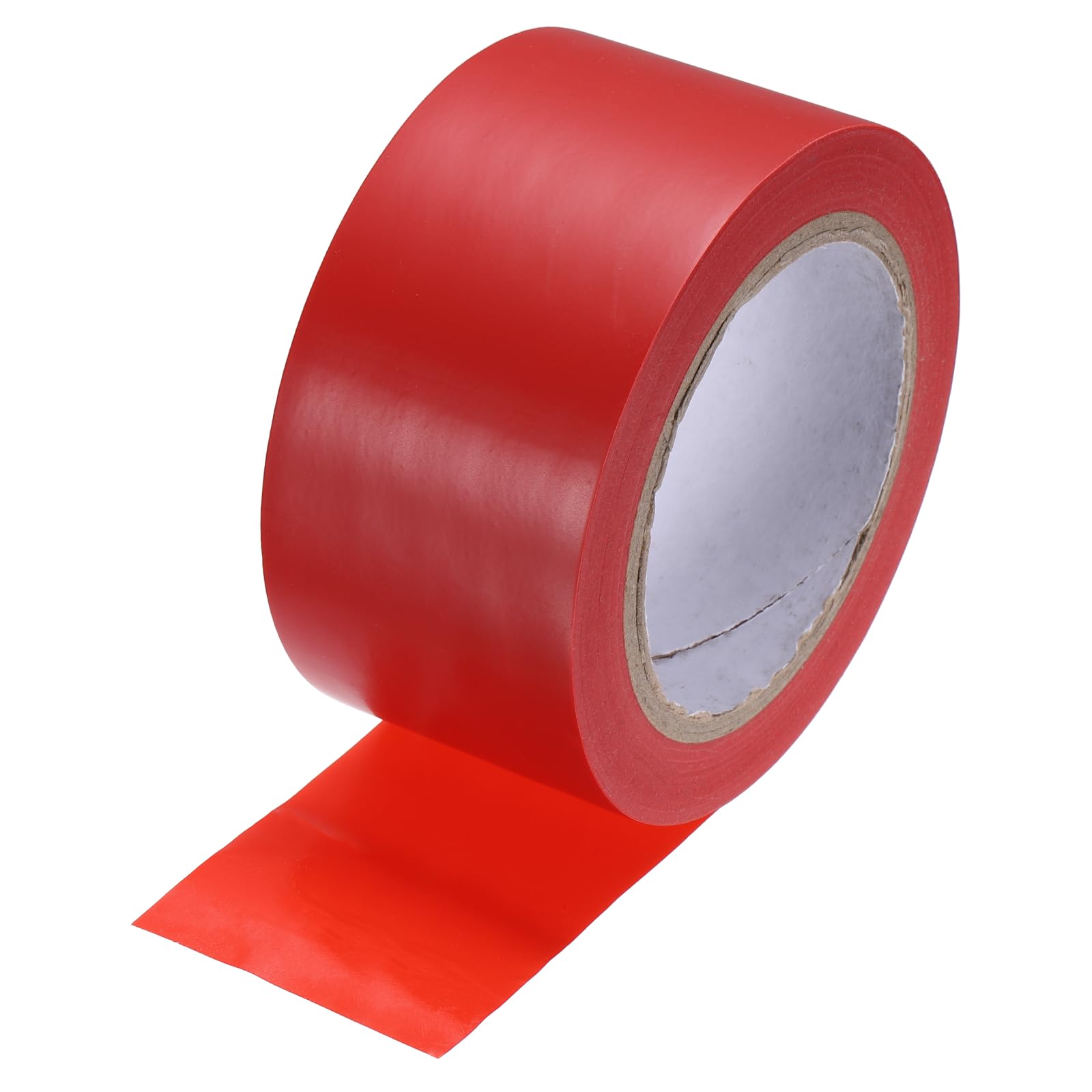 sourcing map Vinyl Floor Tape 50mm x 33m Non-Abrasive Floor Marking Tape Outdoor Playing Field Marking Equipment for Warehouse Gyms Athletics Restaurants, Red