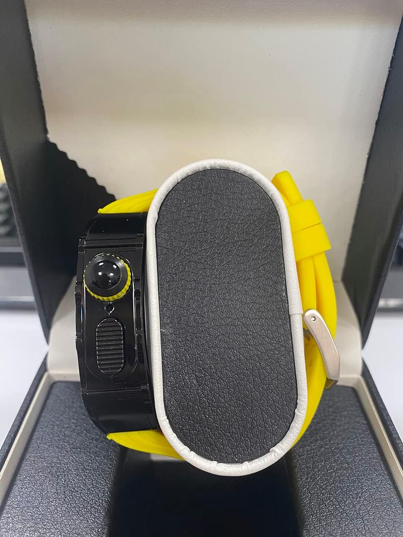 Stainless Steel Watch Case Rubber Band Set，For Apple Watch 44mm 45mm Series 9 8 7 SE 6 5 4 3 2 1 40MM 41MM Replace Upgrade Modification Kit
