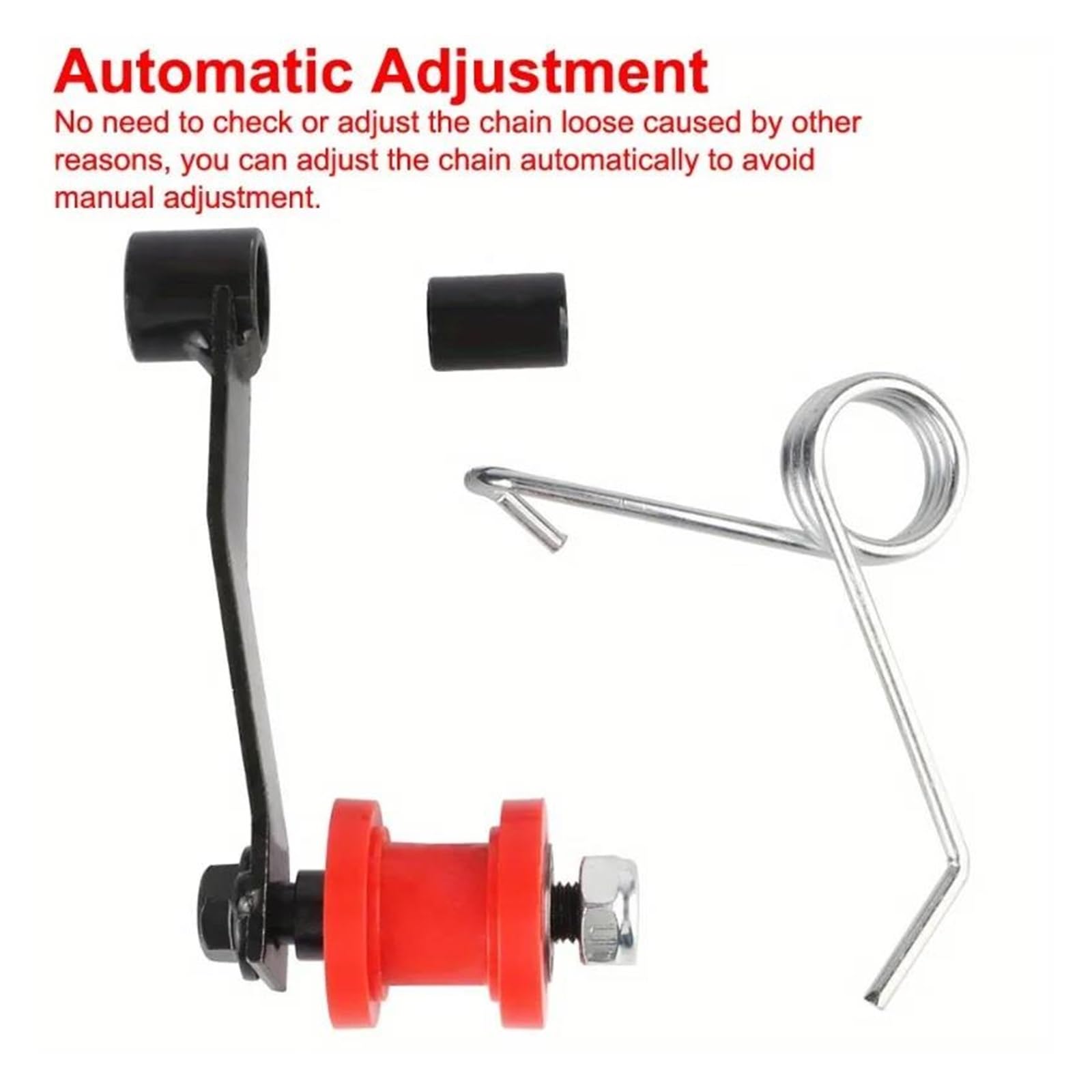 Tensor modificador de cadena Accesorio Piezas de Motocicleta Repuestos Ajustador Cadena Rodillo Guía para ATV 110 125 150 200 250cc Reemplazo Tensor