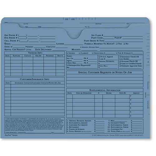 EasyTrac Reinforced Repair Job Jackets (50, Blue)