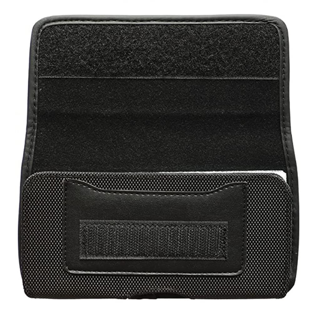 Pouch Case Compatible for AT&T Maestro-3 4G LTE (U626AA) Holster Pouch + Car Mount Phone Stand/Card Holder Horizontal Canvas Pouch with Belt Clip Loop (3in1 Ring Black +Card Pocket Pouch)