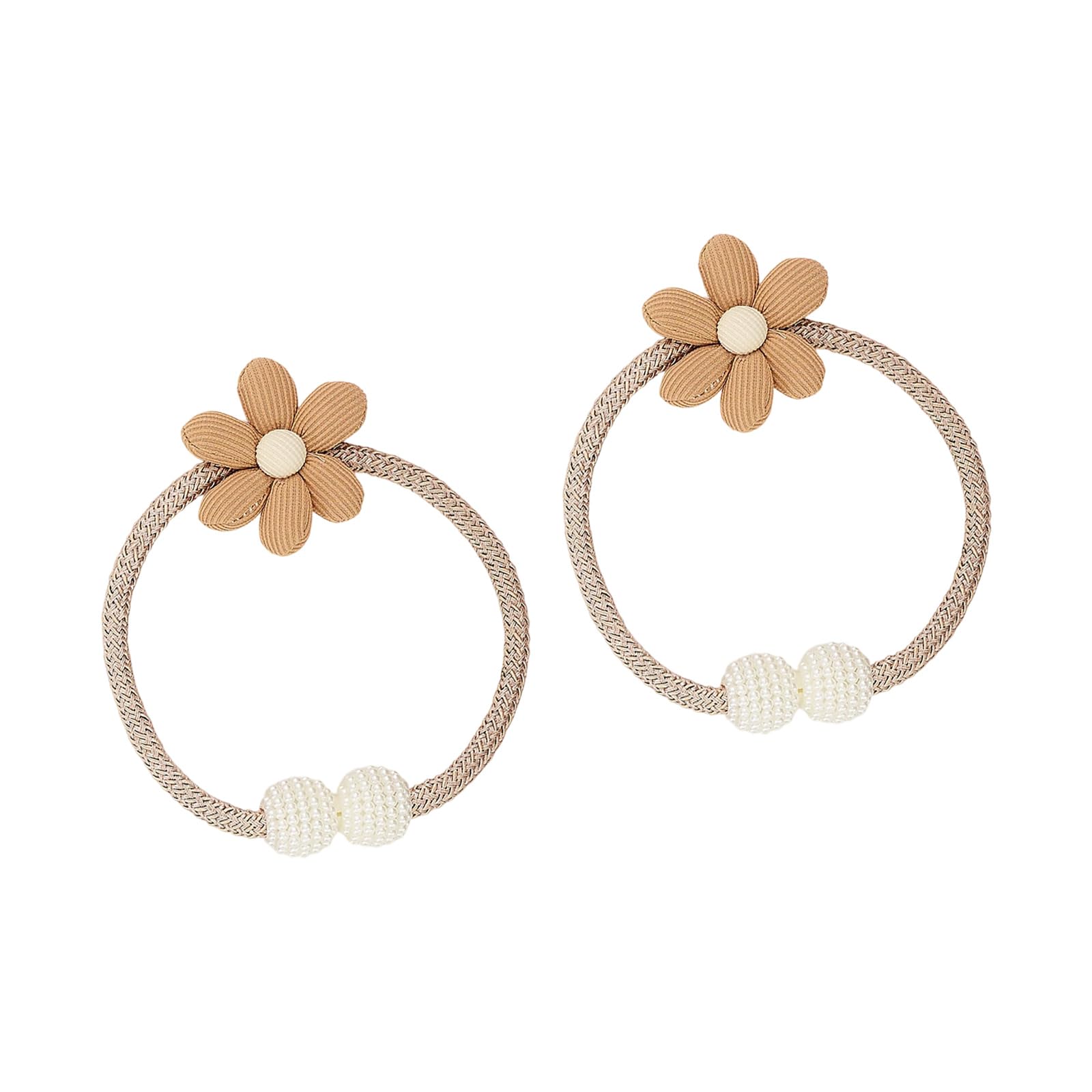 2Pcs Curtain Tieback Flower Window Curtain Bind Holdback Buckles Rope Drapery Holders Decorative Curtains Holdbacks Tiebacks