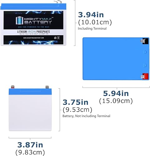 Miniatura 2 de Batería de repuesto de litio de 12 V 12 Ah compatible con EBL GT12080-HG - 2 unidades