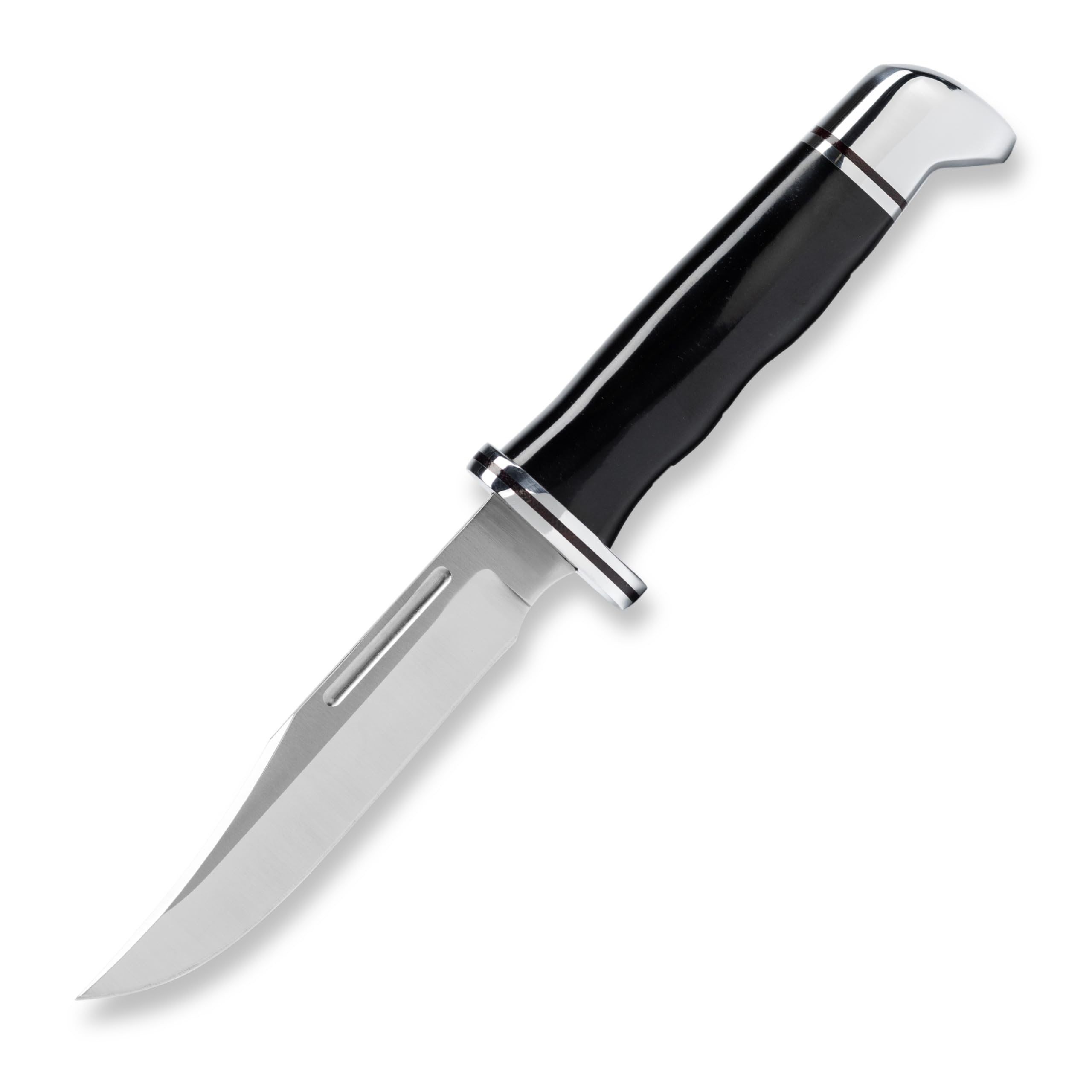 Buck Knives117 Brahma Hunting Knife, 4-1/2" Fixed Blade, Full Tang Design, Phenolic Handle, 420HC Stainless Steel Clip Point Blade, Sheath Included, Knife Made in the USA, 4.9 oz