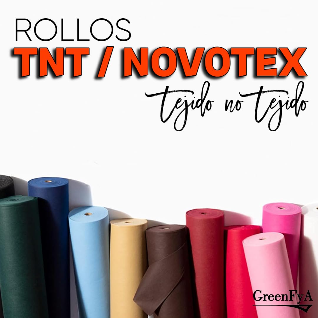 Rollo de Mantel de Mesa Novotex/Newtex/TNT de 1,20x50m con Precorte a 40cm Desechable Ideal para Restaurantes y Eventos. (Arena Crema)