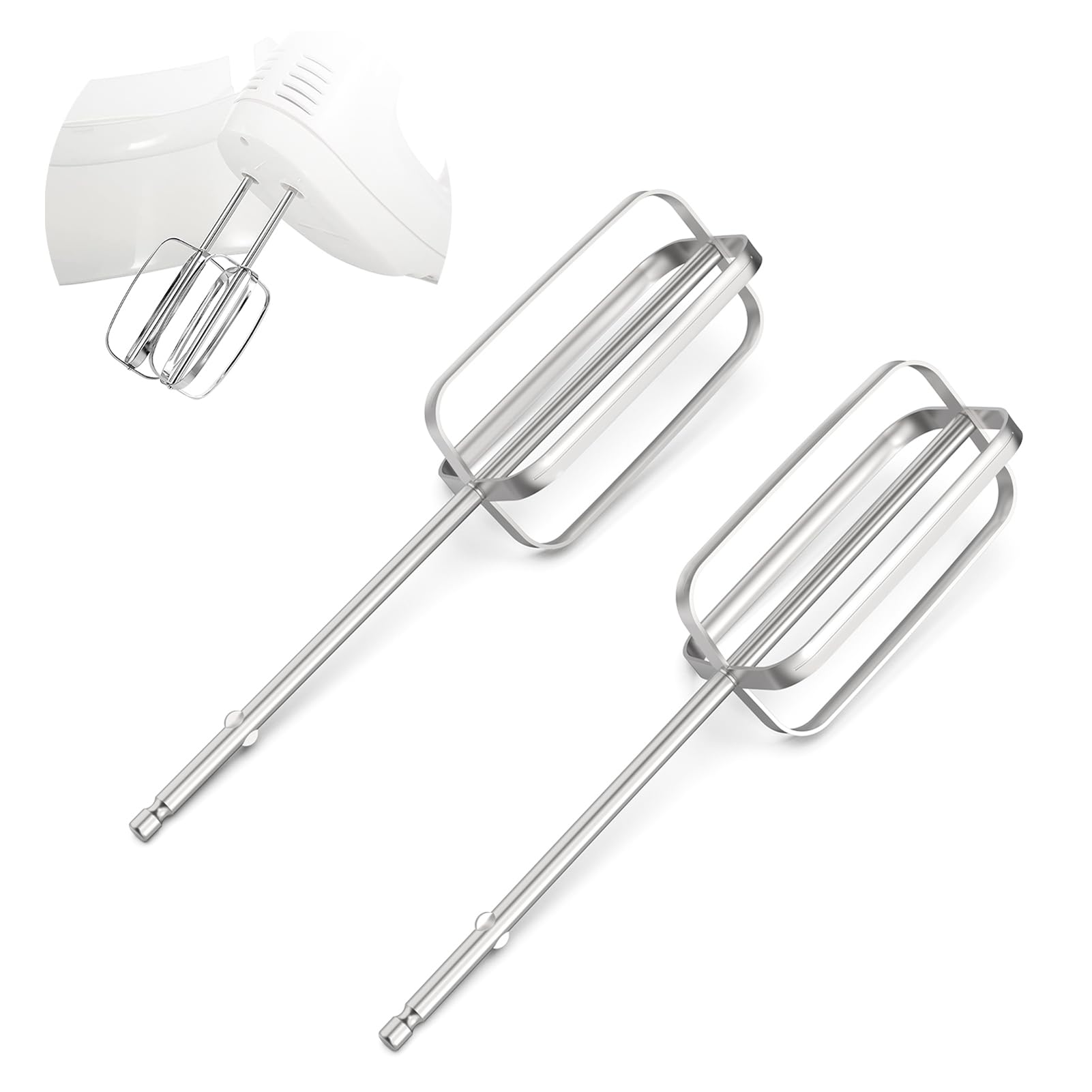 Hand Mixer Beaters Attachments Compatible with Hamilton Beach Hand Mixers 62682RZ 62692 62695V 64699, For Replacement Hamilton Beach Mixer Parts, Hamilton Beach Series Hand Mixer Replacement Beaters