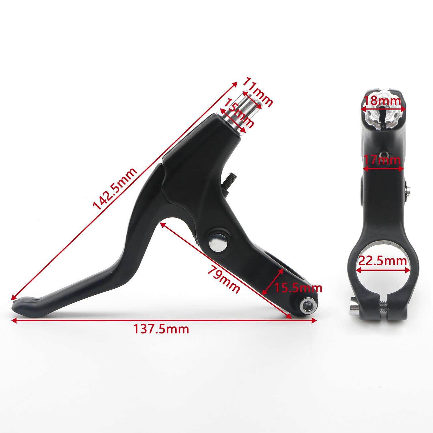 1 Par De Palancas De Freno De Bicicleta De Aluminio, Mango, image size:1500x1500