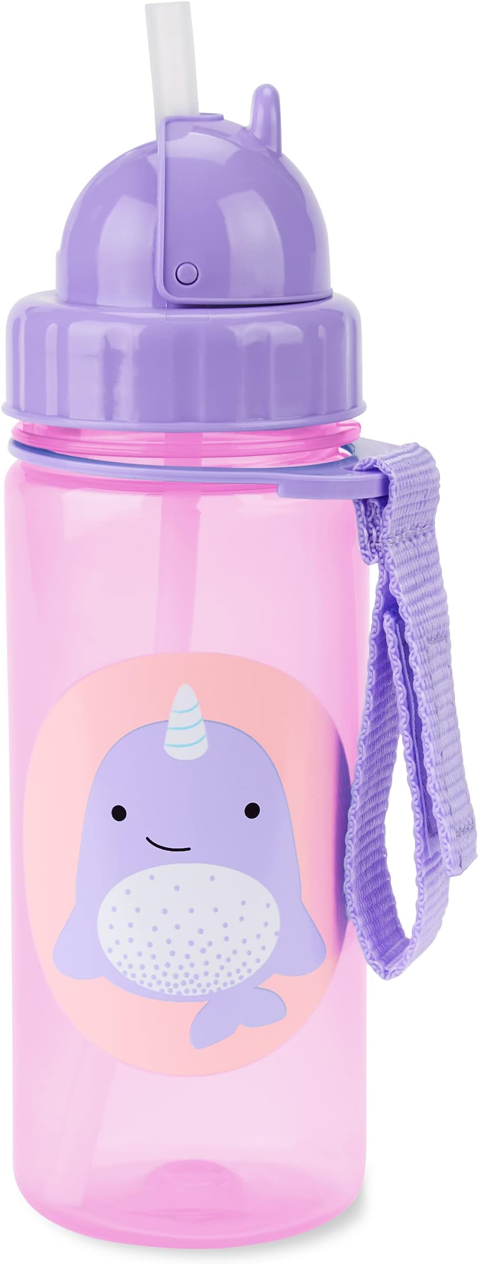 Zoo PP Straw Bottle - Narwhal
