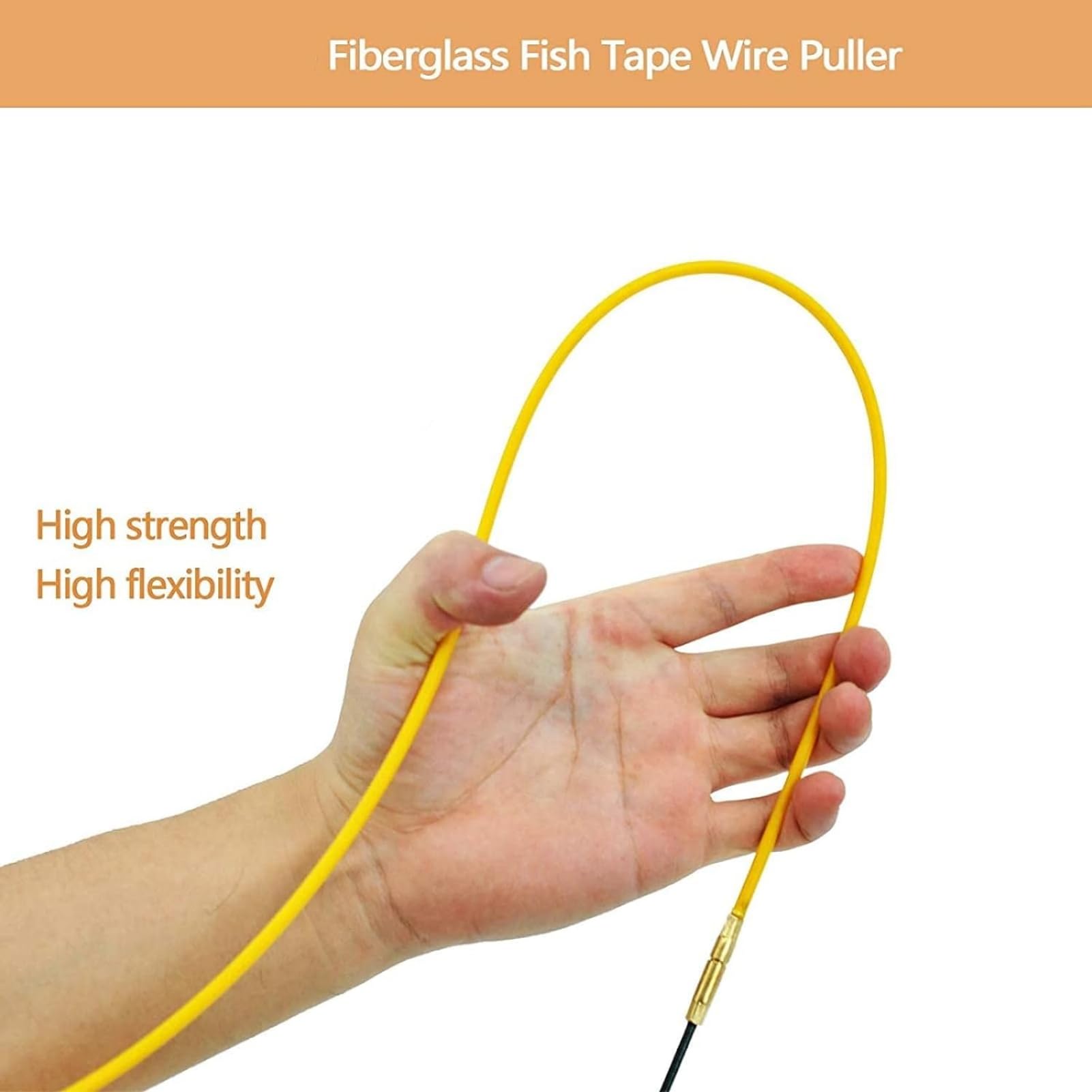 3mm-20M Sonda Tiracavi,Estrattore Cavi Elettrici in fibra di vetro, Fish Tape,Cable Puller