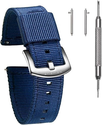 Correa de reloj de liberación rápida de 0.866 in para Samsung Galaxy Watch 655 Pro43Gear S3S2Active 2, correa de nailon para reloj inteligente