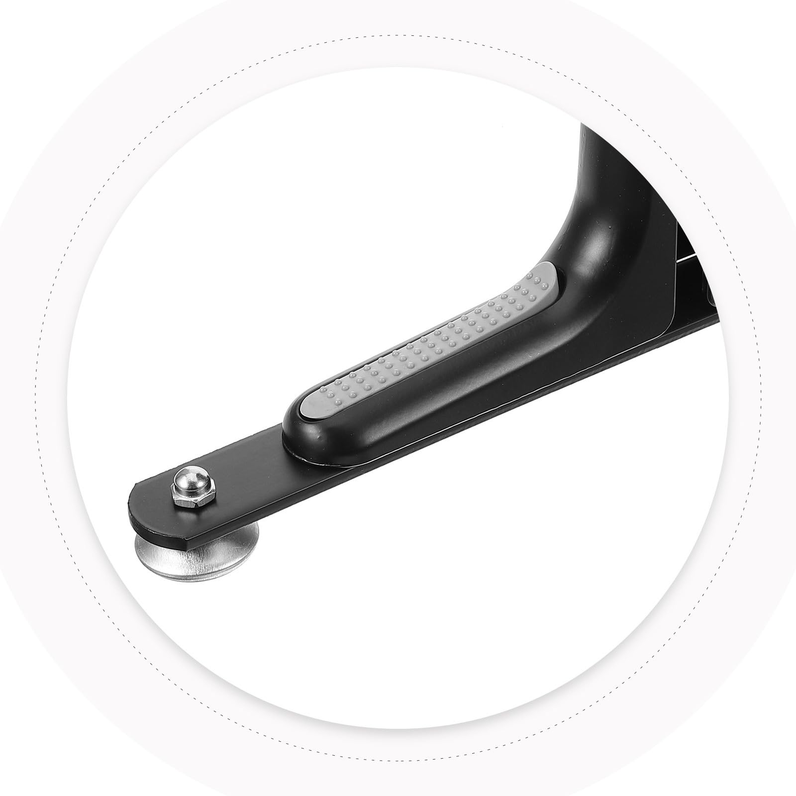 Healeved Base para Mampara Divisoria de Ambientes, Negro, Aleación de Zinc