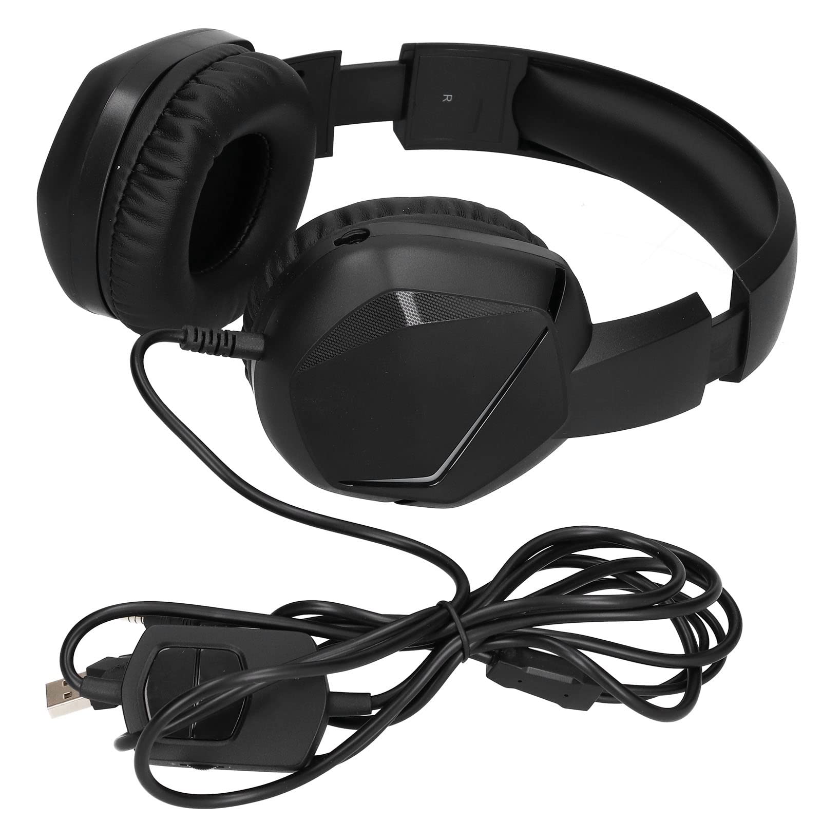 XINL Cuffie da Gioco, Cuffie da Gioco Stereo sensibili Suono Surround virtuale Ruotabile a 160° per PC per Laptop per telefoni cellulari(con Spina da 3,5 mm)