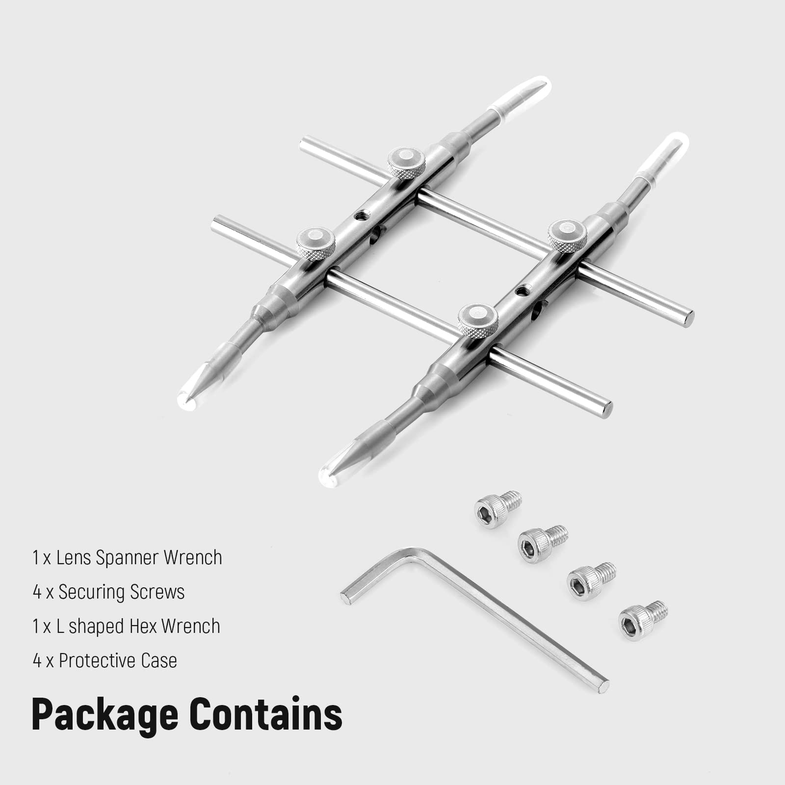 Neewer Kit de Professionnel Curved Conseils Réparation de Spanner Outil d'Ouverture en Acier Inoxydable pour DSLR Appareil Photo