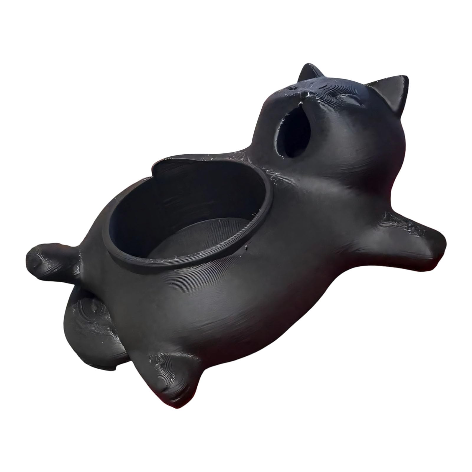 Shunzhong Black Planter For Home Decor, Desktop Flower Vessel With Drainage Opening And Compact Display Scale Balance Animal Planter Desktop Holder Flower Vessel Small Plant Decor Tabletop Greenery Container Home