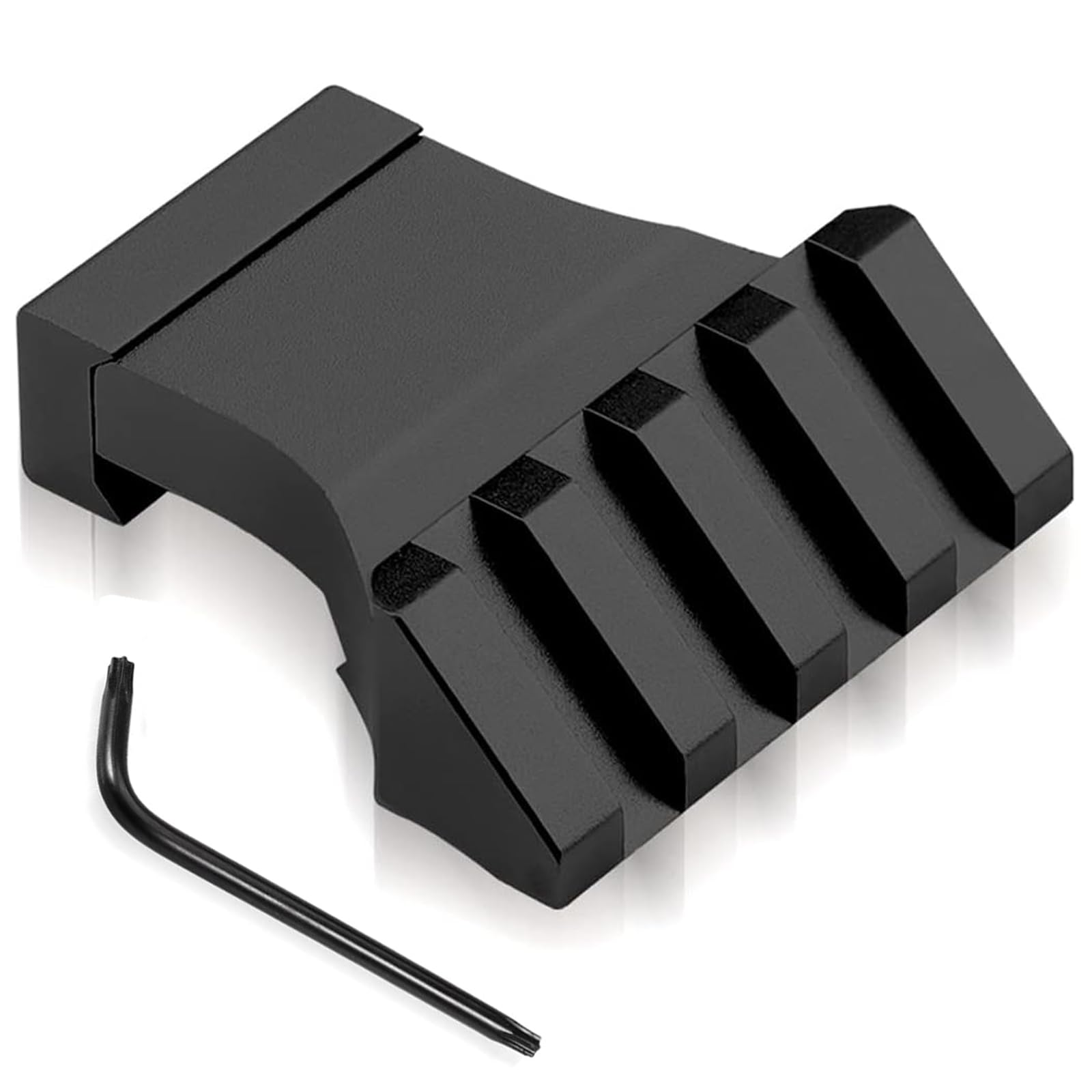 Picatinny Offset Rail Mounts, 45 Degree Picatinny Offset Aluminum Rail Low Profile Mount for lashlight Laser Sights Optics