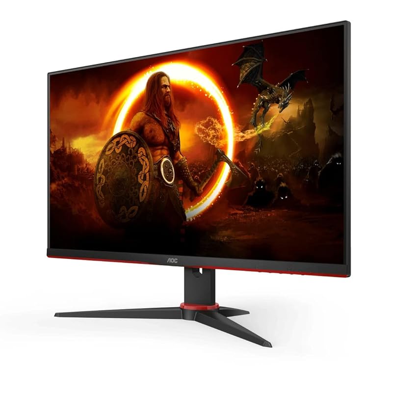 Immagine del prodotto AOC Gaming 24G2SPAE - Monitor FHD da 24 pollici, 165 Hz, 1 ms MPRT, FreeSync, G-Sync Compatible, altoparlante (1920 x 1080, VGA, HDMI, DisplayPort) Nero/Rosso