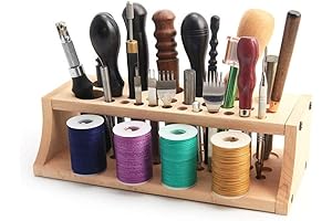 Wooden Leathercraft Tools Rack: A Superior Benchtop Tool Organizer