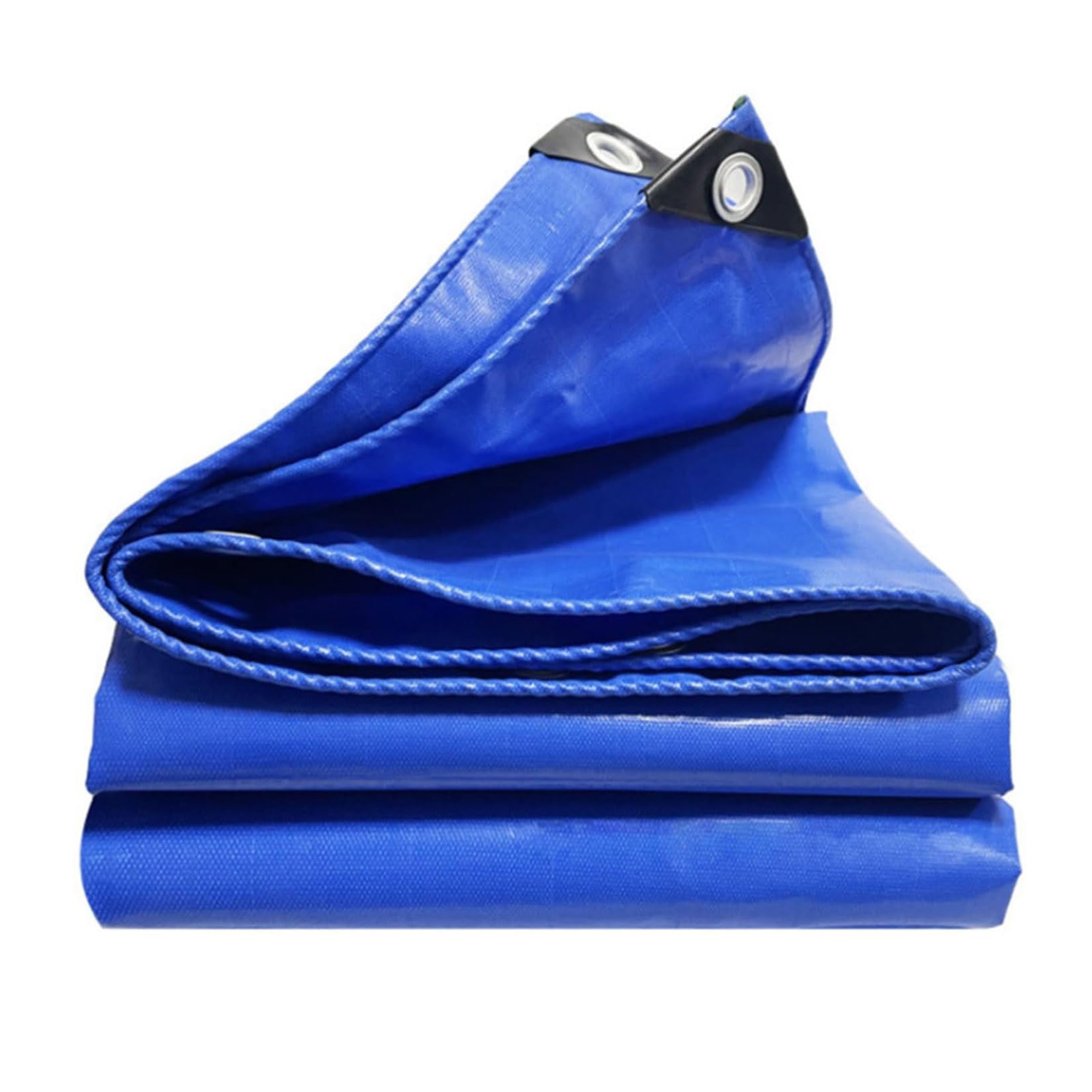 yurstcggh PVC Extra Heavy Duty Blue Tarpaulin,Tarpaulin Outdoor Cover,Waterproof Tarps Multi-Purpose Cover,for shed roof Groundsheet Chicken Coop pool pond Caravan Lorry Boat large Tarp 2×10m Blue