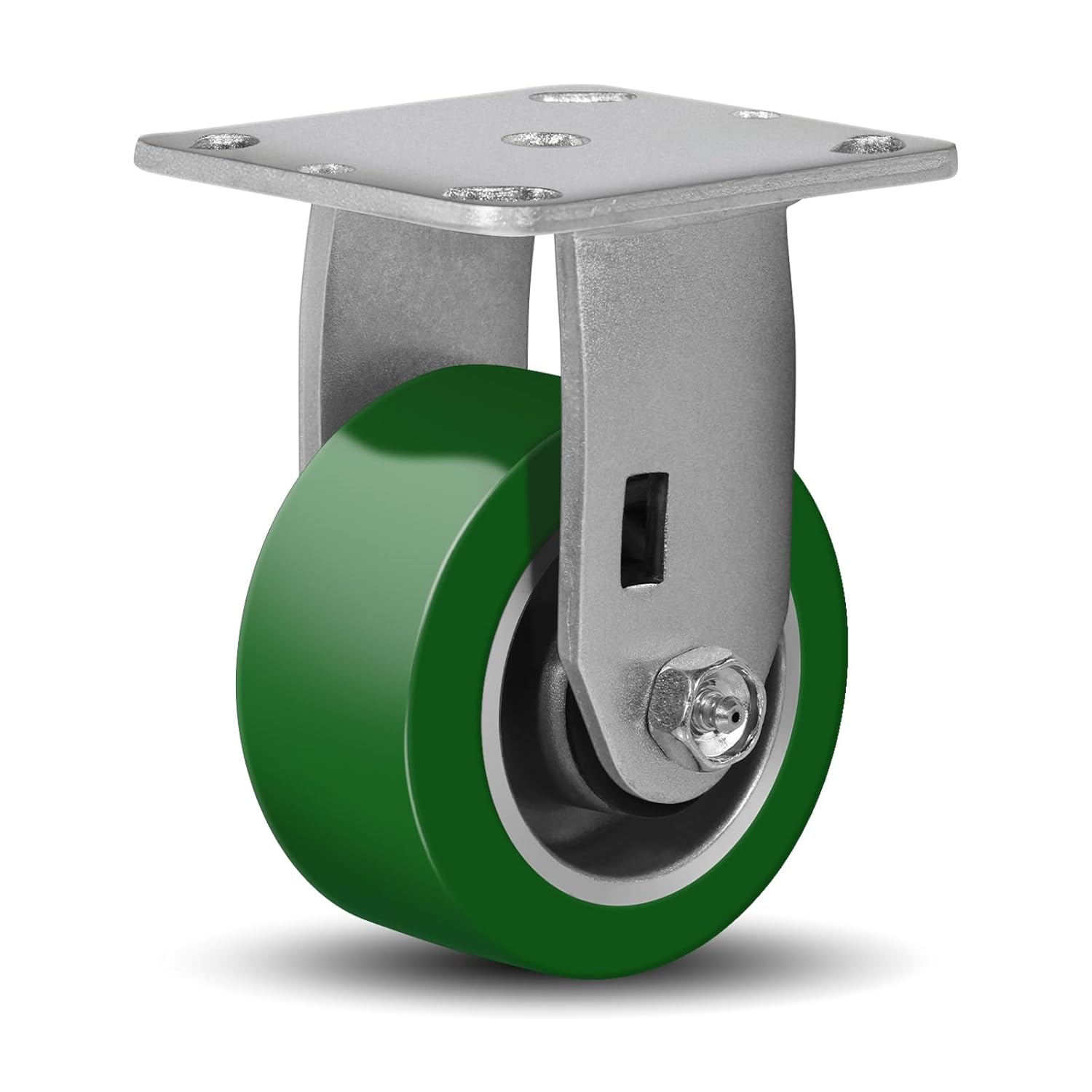 5"X2" Caster Wheels, Heavy Duty Casters Wheels with Swivel, Aluminum Core Thickened Polyurethane Industrial Casters for Toolbox Workbench, 1000 Lbs Capacity Per Caster (2 Pack)