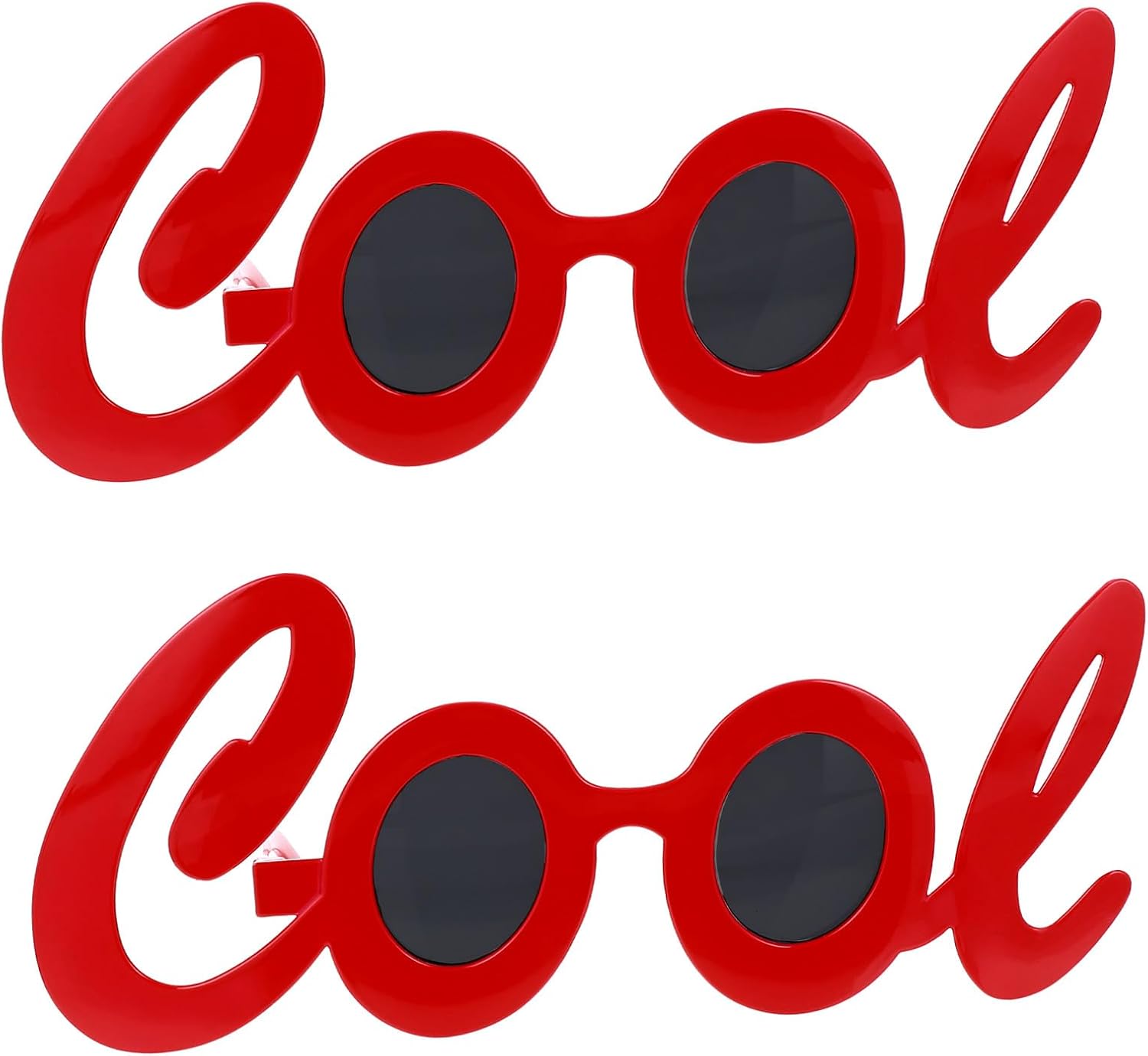 Funny Photo Booth Glasses 2Pcs Set ABS Material Cool Letter Party Props for Birthday Prom Festival Photobooth Accessories