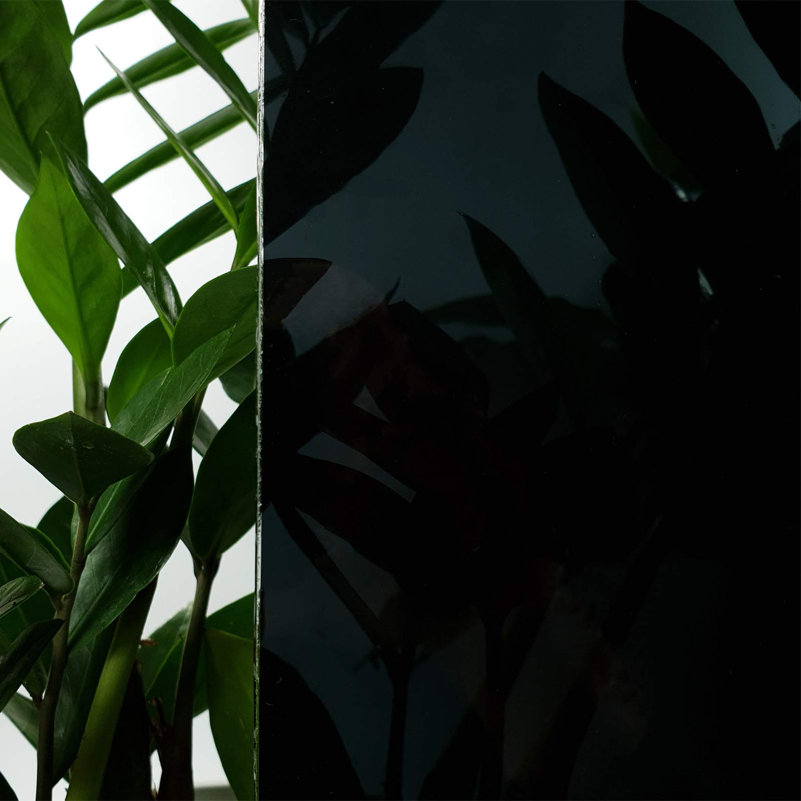 DecoMeister Pellicola Oscurante per Finestre 75x300 cm - Film Oscurante Vetri - Protezione UV 97% e Calore - Pellicola Solare Autoadesiva Privacy Casa, Ufficio e Auto - VLT 5% Nero Scuro