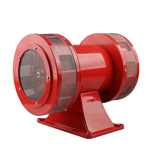 McbeAn Double Electric Motor Alarm Siren, 180 DB High Decibel Alarm, Air Raid Siren, Waterproof, Dustproof and Seismic, Emergency Sound Buzzer, for Factory, Residential Area