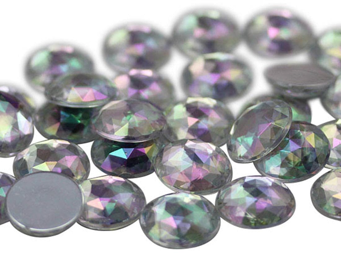 15mm Flat Back Round Acrylic Rhinestones Plastic Gems for Jewelry Making Costume Jewels Cosplay Embelishments