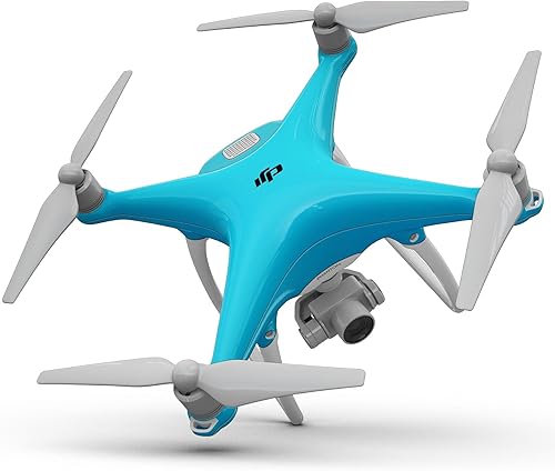 Miniatura 10 de Compatible con drones DJI Phantom 4 - Vinilo protector resistente a los arañazos - Rojo sólido